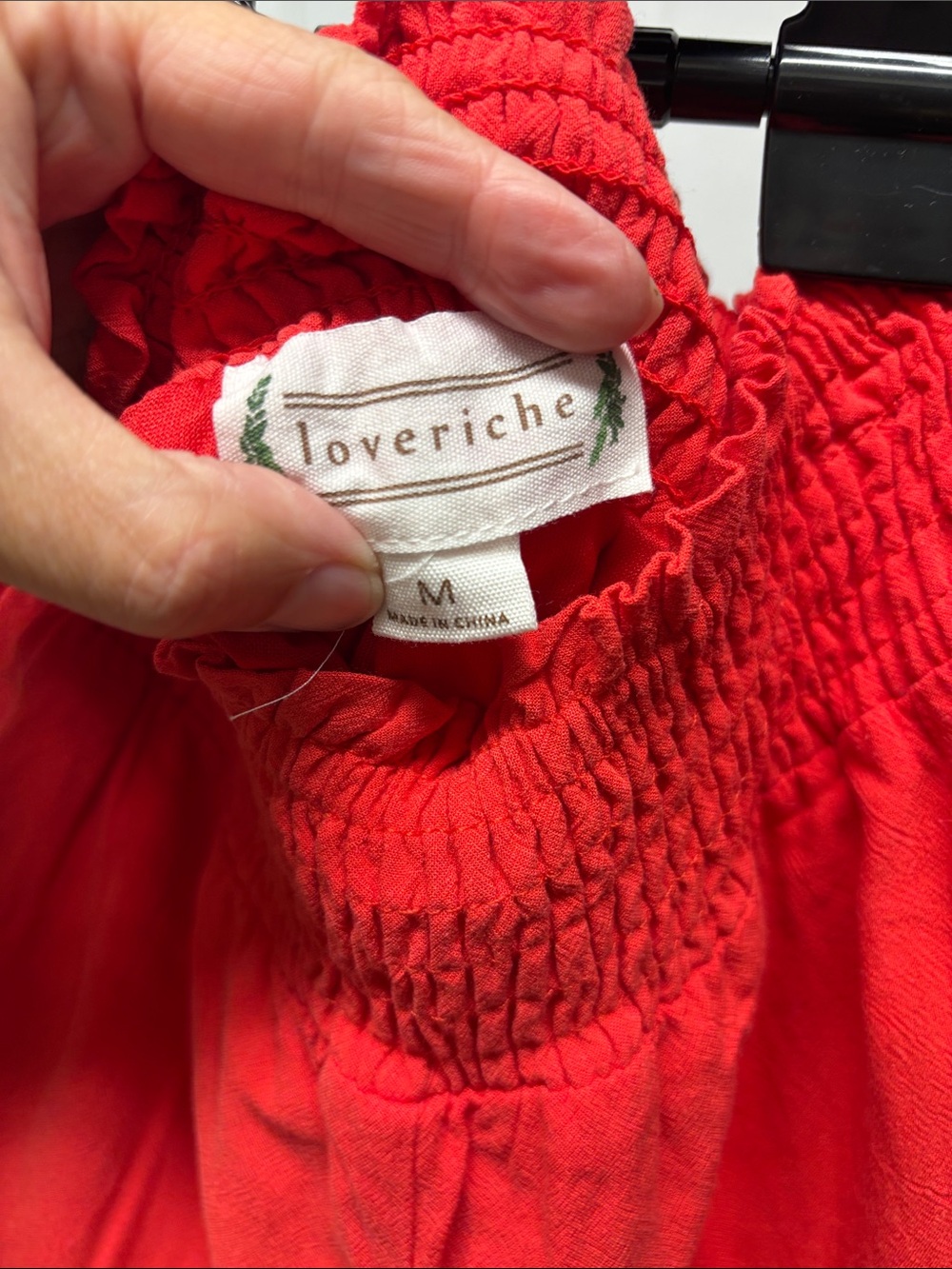 Love Riche Ruffled Smocked Waist Lined Shorts Medium - Picture 2 of 3